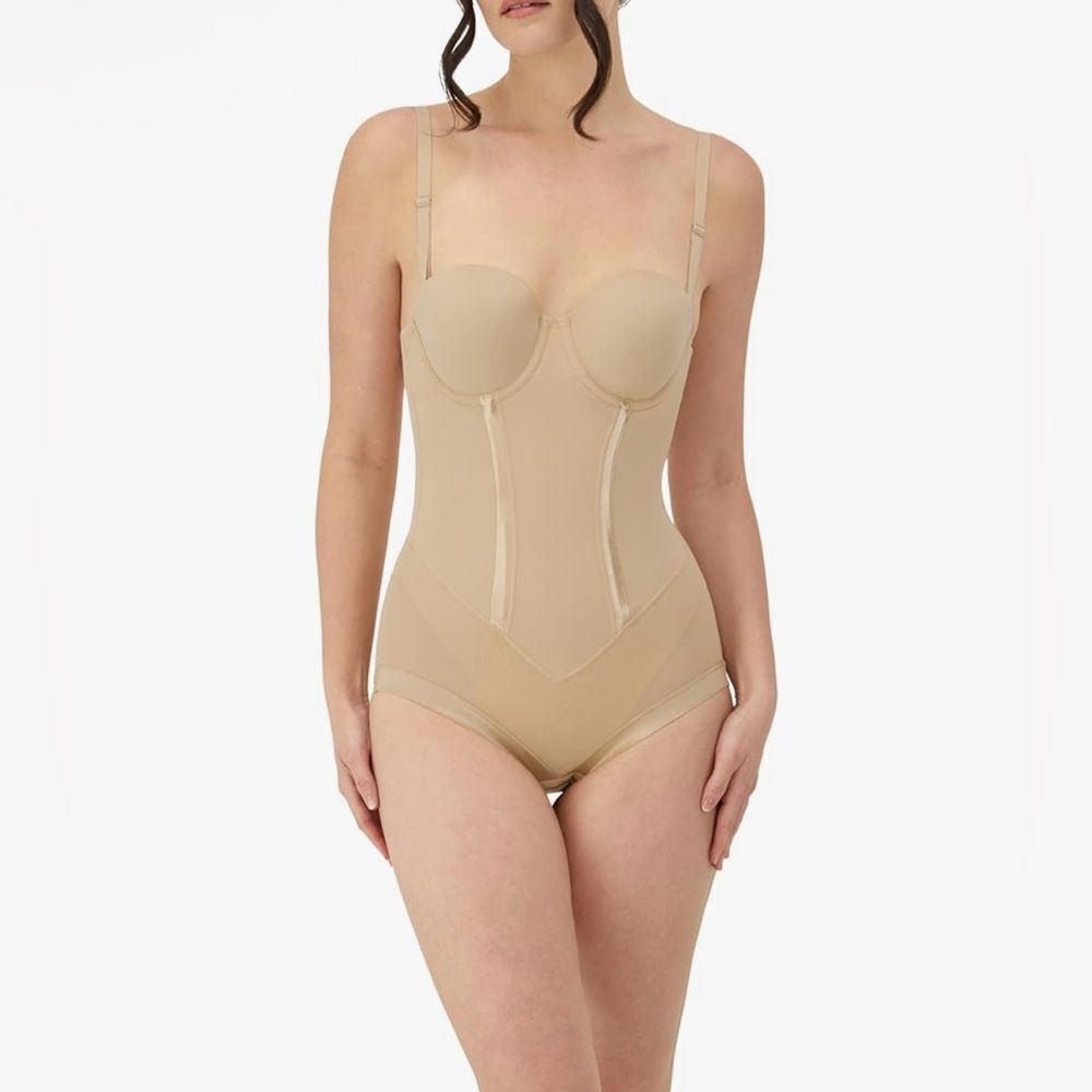Maidenform Shaper Built-In Bra Anti-Static Fl1256 Shapewear Latte Lift 40C